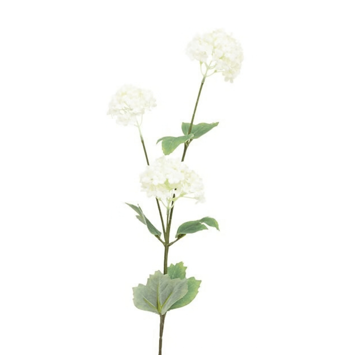 Tige Fleur Artificiel Boule de Neige Blanc Murzako H87cm