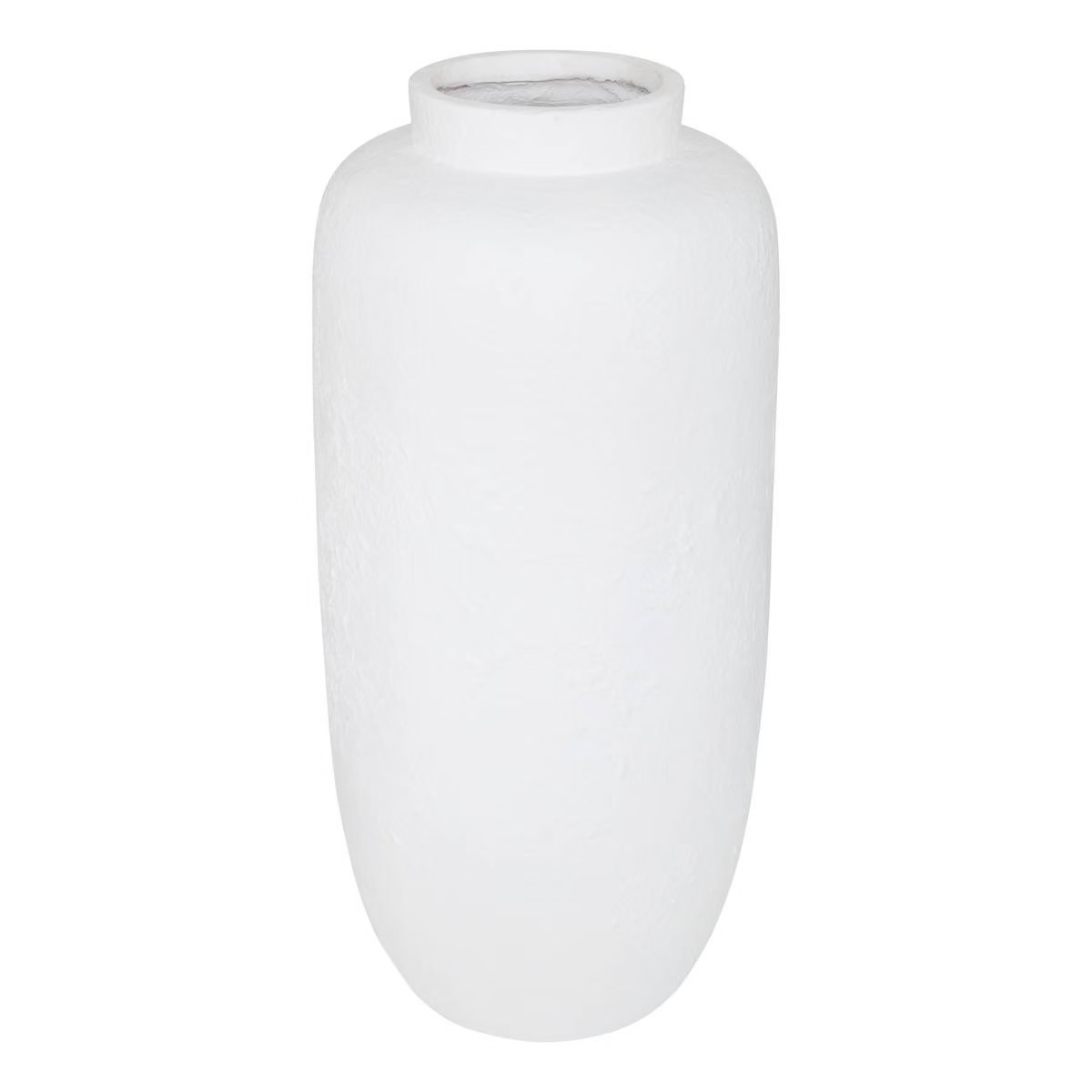 Vase moderne Outdoor Baylkano Blanc H66cm